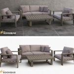 ست کاناپه نوفای ۵نفره میز 71*128